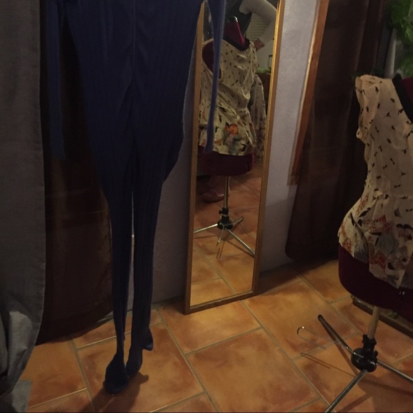 Blue French onesie pajamas size small - Picture 2 of 4